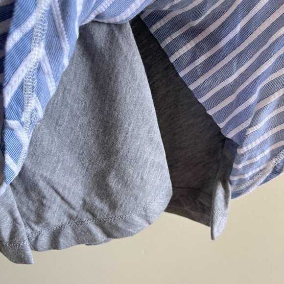 Prana Womens Blue White Stripe Seacoast Organic‎ Cotton Swing Dress Small - Picture 5 of 6